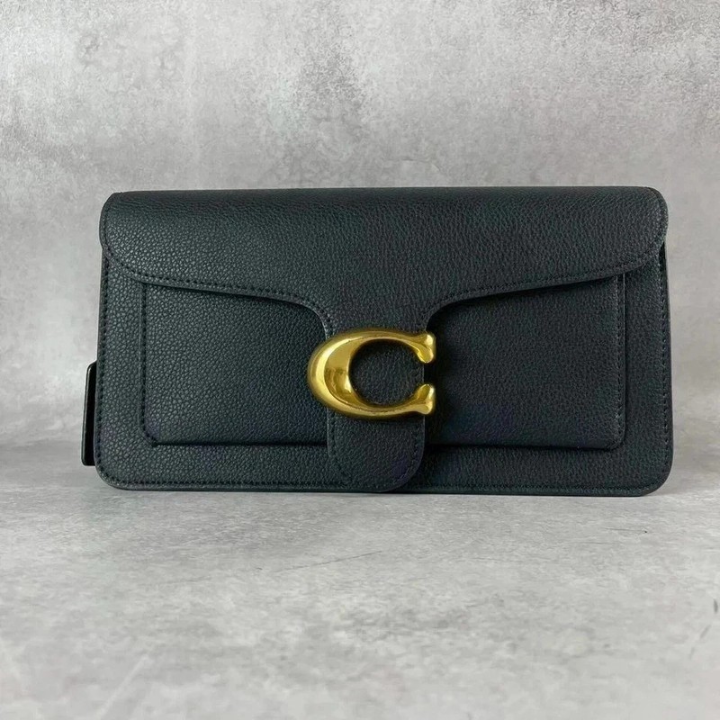 New COACH 73995 Tabby 26 Shoulder Bag Crossbody Black Leather Outlet from Japan gallery