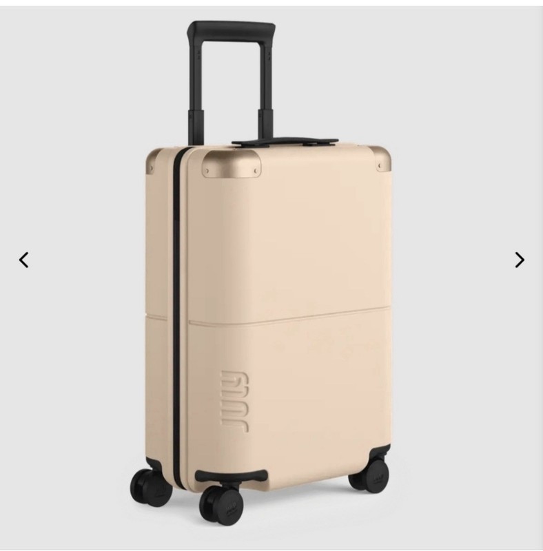 July Carry On Suitcase Sand