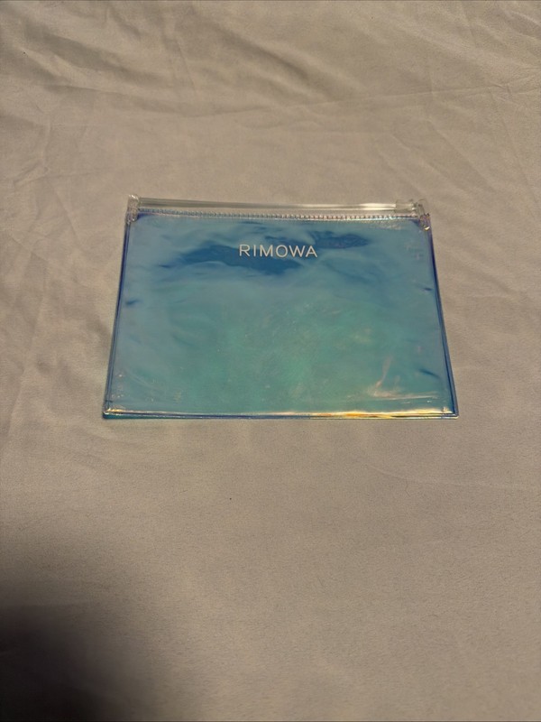 NEW Authentic RIMOWA Iridescent Gift Bag Pouch Envelope Zip Close Passport