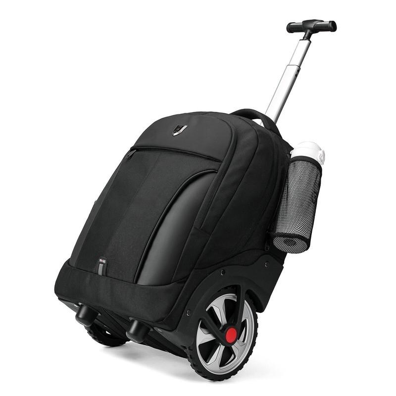 Waterproof Backpack with Wheels Fit 17 Inch Laptop, Wheeled Backpack for Adults