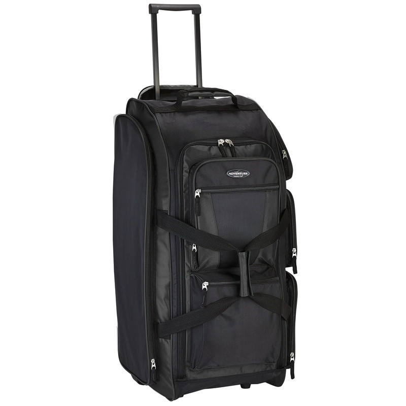 Adventure 30 Inch Rolling Duffel Bag Telescopic Handle 7 Pockets Travel Luggage gallery