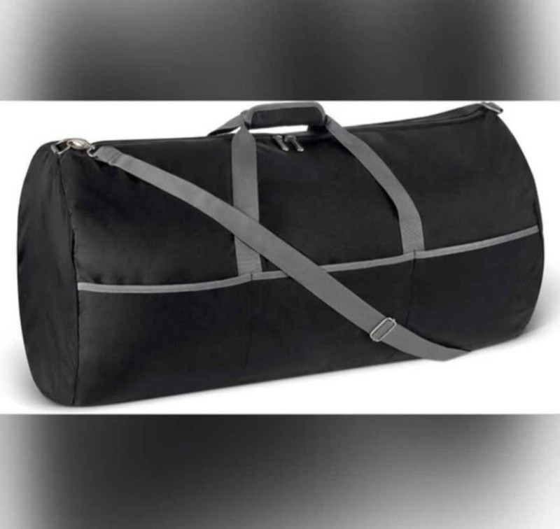 Amazon Basics Extra Large Foldable Nylon Duffel Bag With Carry Strap