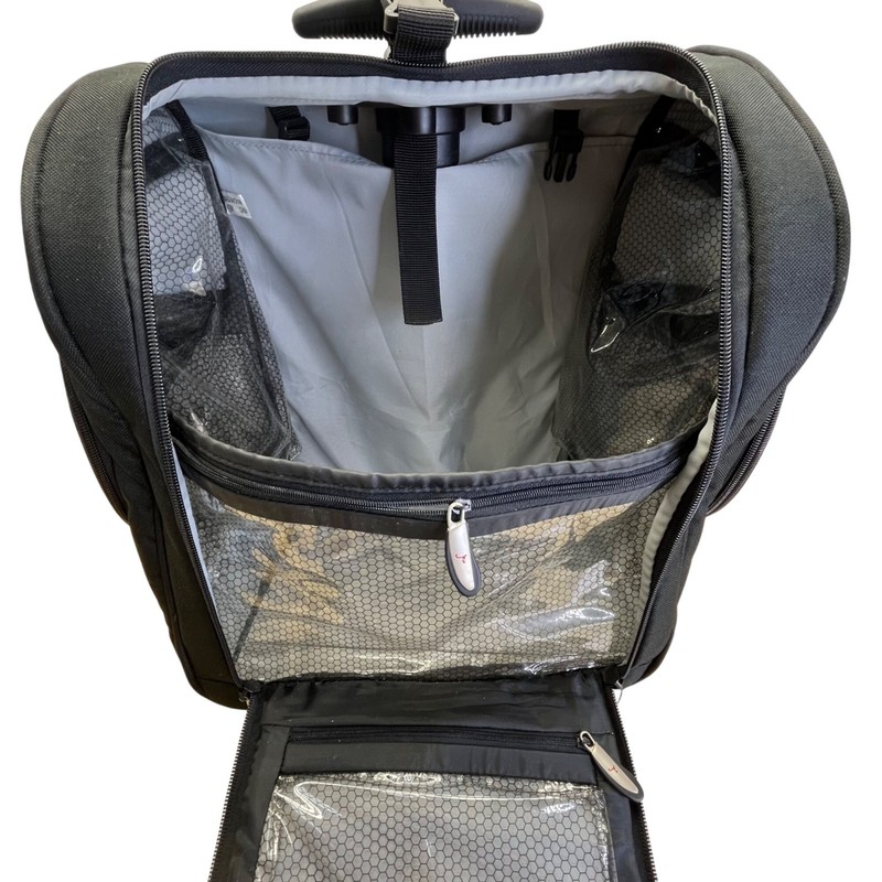 Travelon Black Telescoping Handle & Multi-Compartments Wheeled Carry-On Luggage gallery
