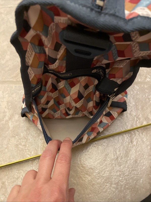 LeSportsac Geometric Patterned Weekender Travel Duffle Duffel Carry On Bag gallery