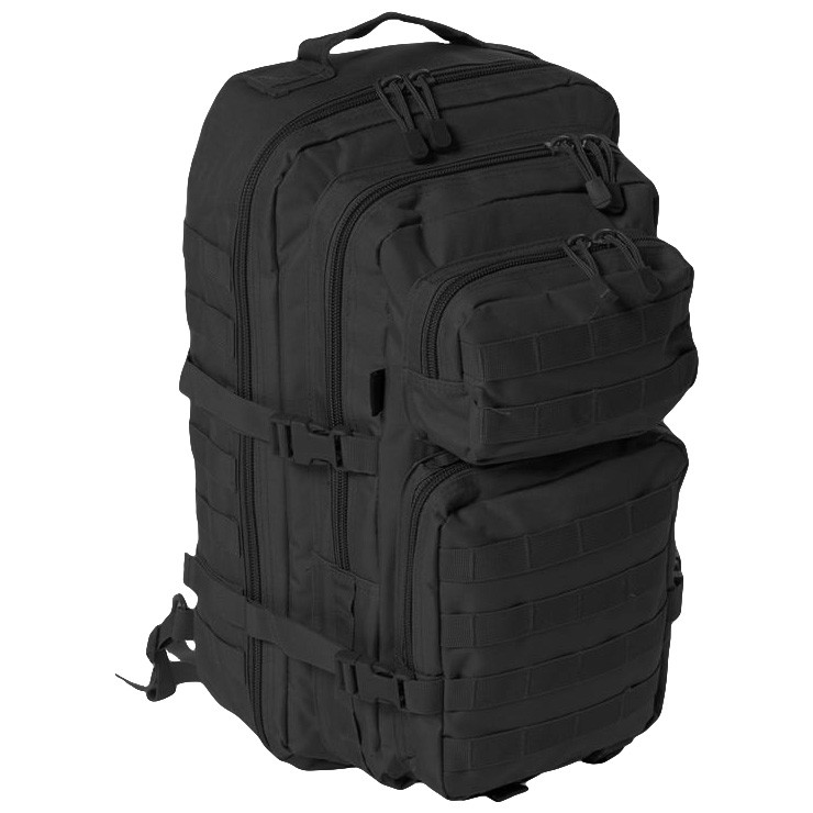 Tactical One Strap Assault Sling Pack Large MOLLE Padded Backpack Hiking Black