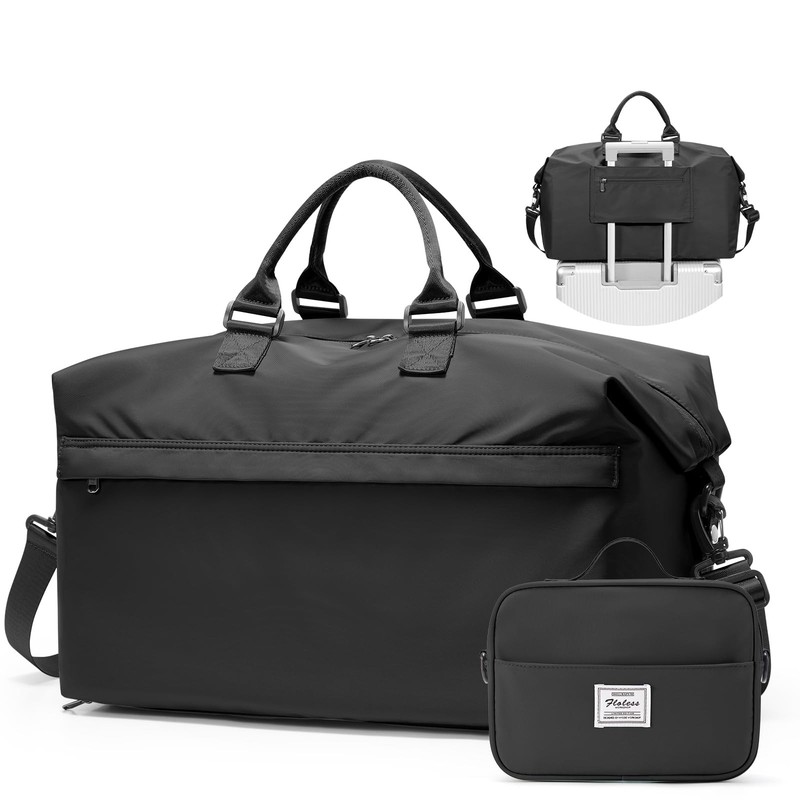Travel Duffel Bag,Carry-On Overnight Weekender Bags for Women,Personal Item T…