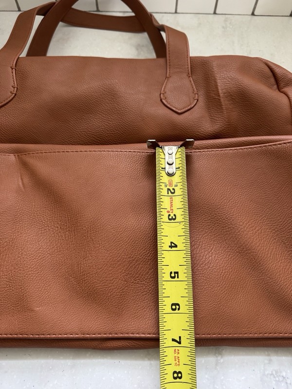 Foundational Weekender Bag - Universal Thread Faux Leather Brown Travel Bag gallery