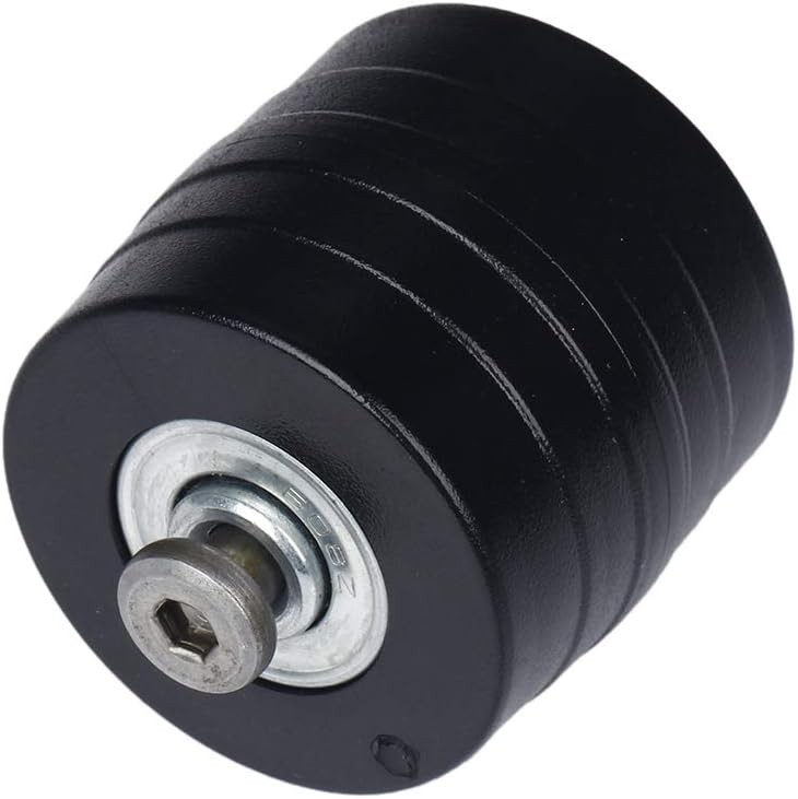 2 Set Luggage Suitcase Replacement Wheels Axles Rubber Screw Kit OD 42mm Black