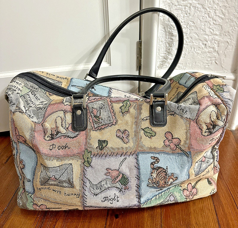 Disney Winnie the Pooh Tapestry Weekender Duffle Carry-on Travel Bag