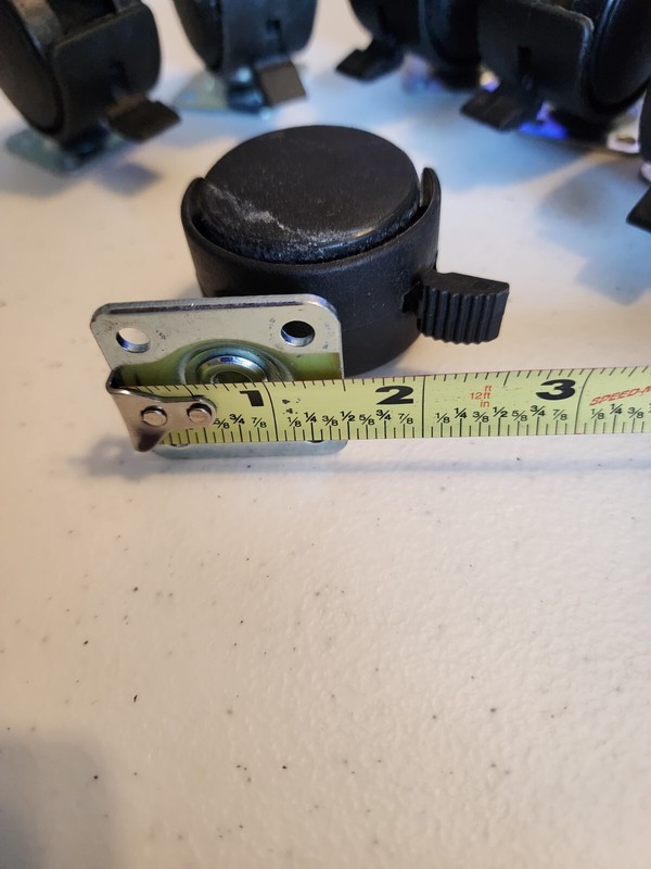 Light weight locking, rolling casters 6 count gallery