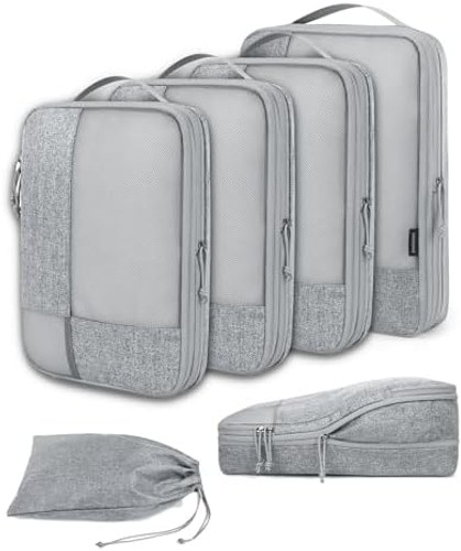 BAGSMART Compression Packing Cubes for Travel, Durable Travel Cubes for Carry... gallery