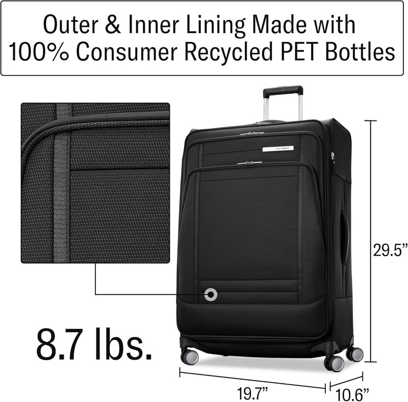Samsonite UpLIFT Softside Large Spinner 152026‑1041 • BRAND NEW • 33” • Black • gallery