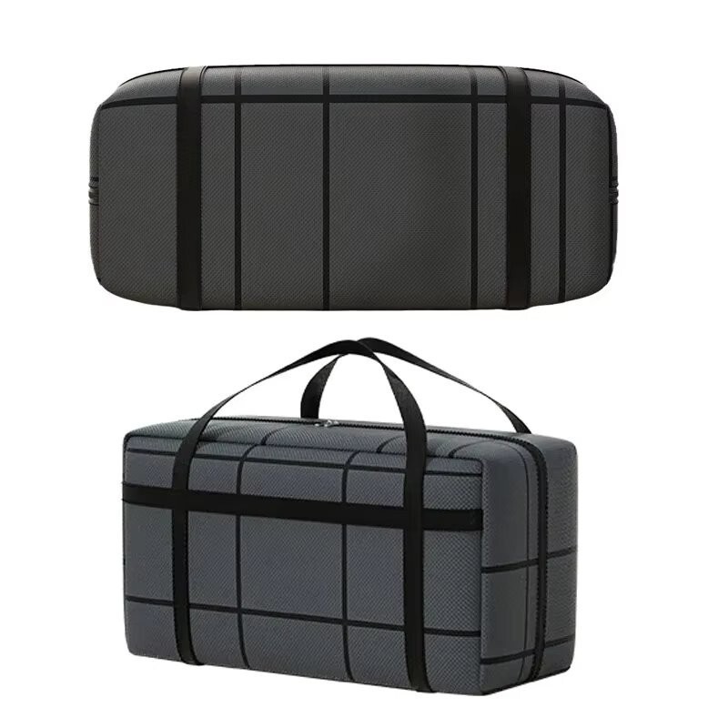 Black Composite Material Storage Bag, Dustproof and Moisture-proof with Zipper