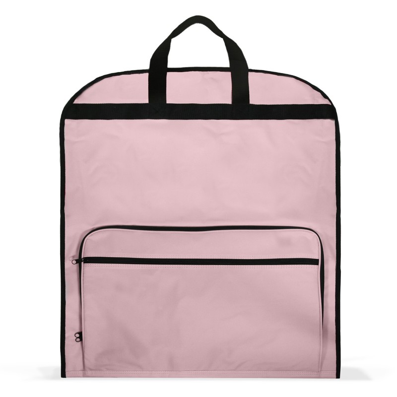 DALIX 60″ Professional Garment Bag Cover Suits Pants Gowns Dresses Fold Pink
