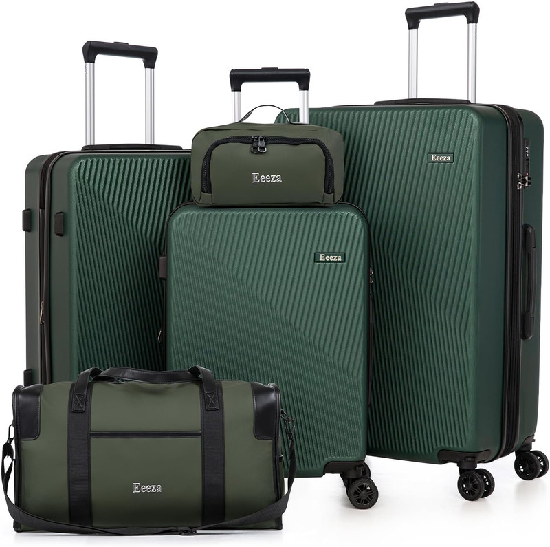 5-Piece Expandable Luggage Set with TSA Lock & Removable Wheels
