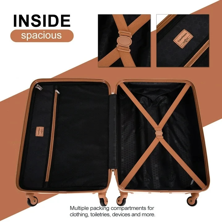 6 Piece Hardshell Luggage Set Suitcase with TSA lock (Blue} MSP $600 gallery