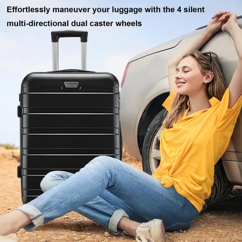 20" Hard Shell Carry On Spinner Suitcase Luggage PC+ABS Suitcase with TSA Lock gallery