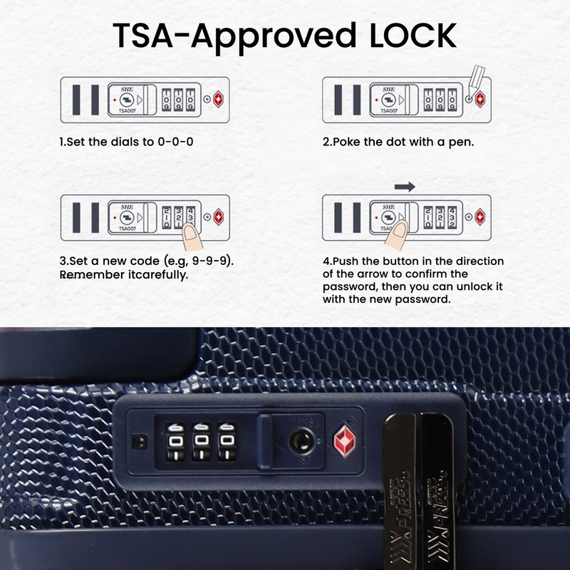 Expandable Luggage 20in 26in 30in Lightweight Hardshell Suitcase with TSA Lock gallery