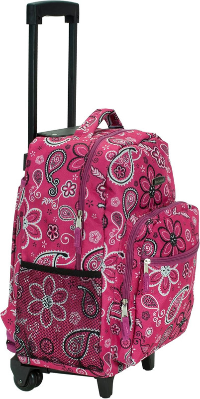 Double Handle 17" Rolling Backpack, Bandana gallery