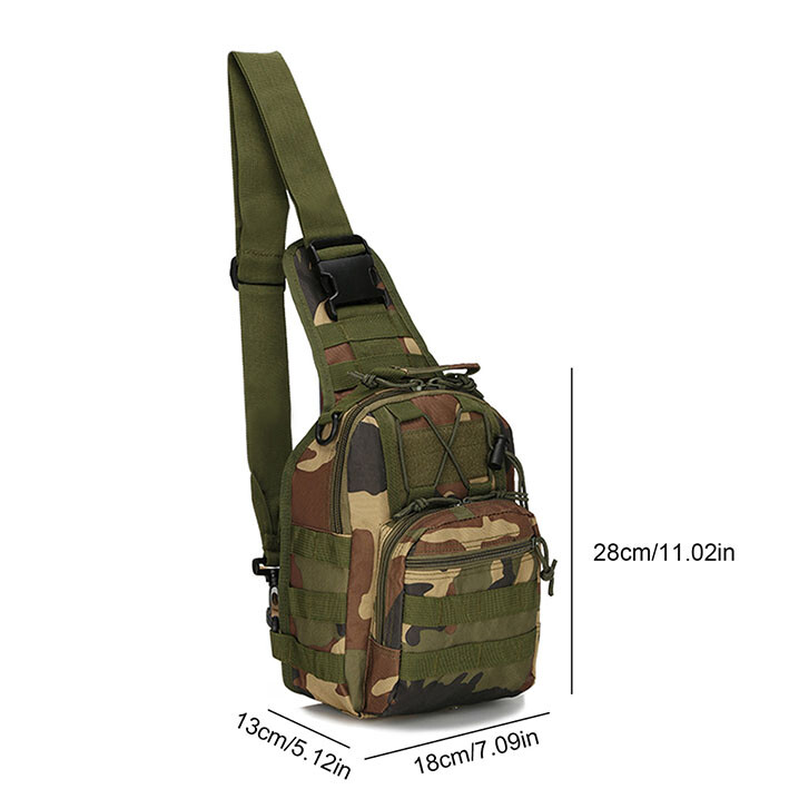 Men Shoulder Bag Backpack Molle Tactical Sling Chest Pack Outdoor Hiking Travel gallery