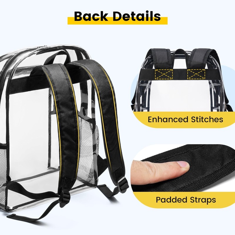 Vorspack Clear Backpack Heavy Duty - Clear Backpacks for School Transparent B... gallery