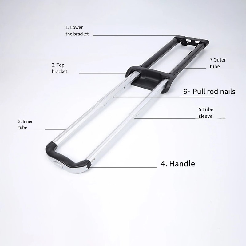 Replacement Handle Parts Adjustable Heavy Duty Pull Rod For Luggage Suitcase. gallery