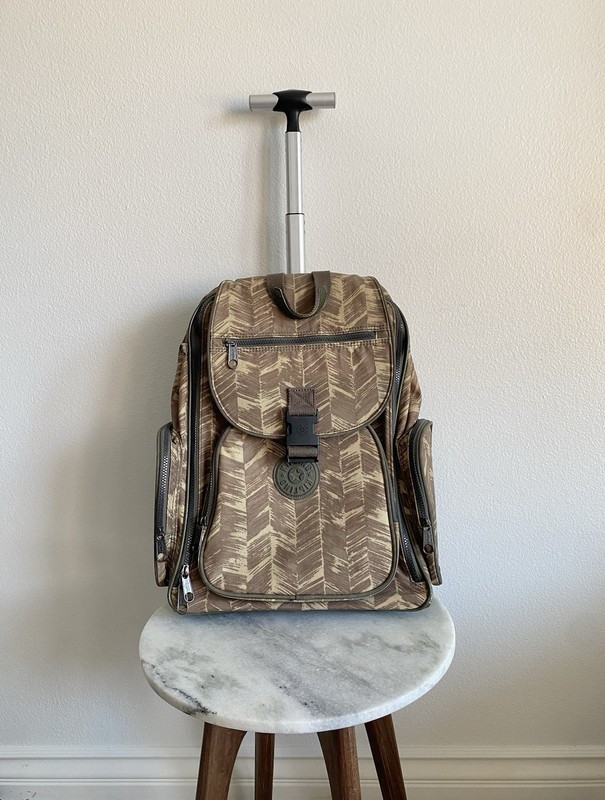 Kipling Alcatraz Rolling Laptop Backpack Luggage with Broken Clip See Pictures