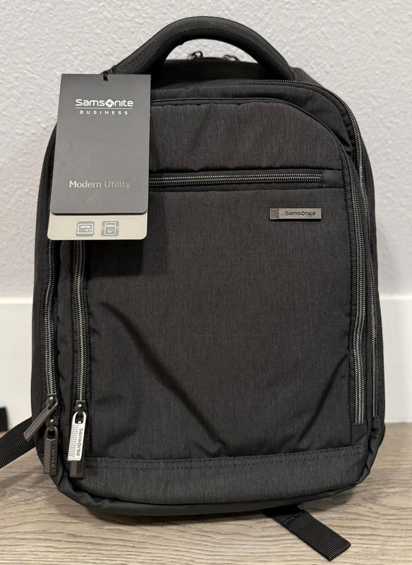 Samsonite Modern Utility Small Backpack Charcoal Gray Heather New Bag