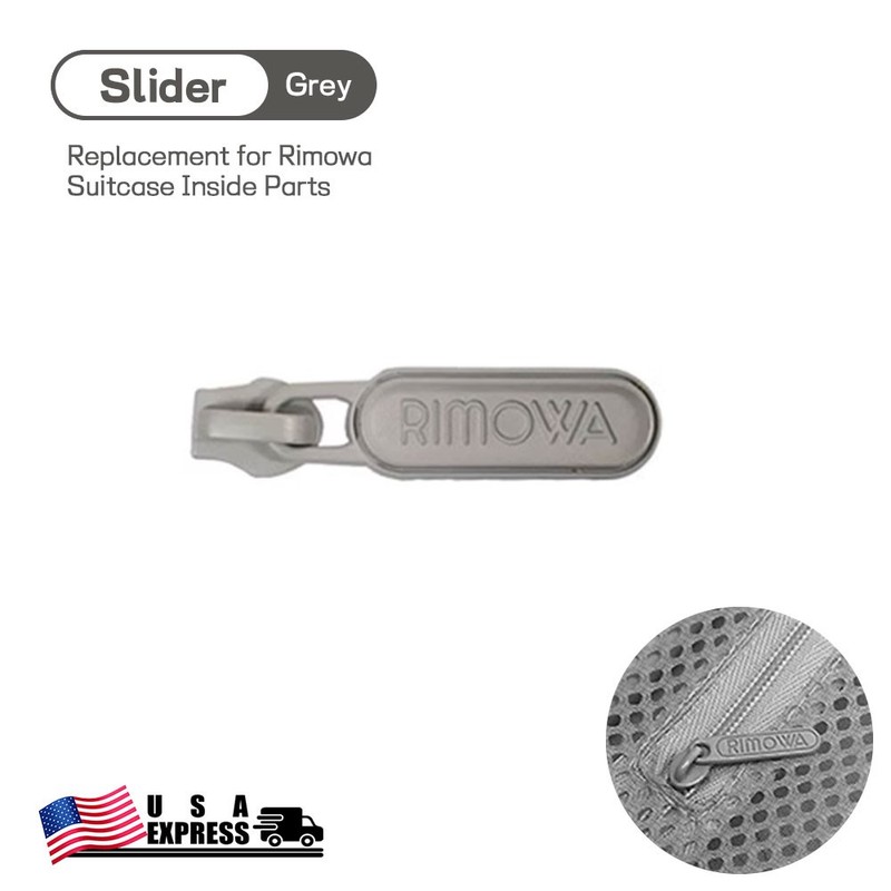 Zip Puller Luggage Accessory Inner Zipper Puller for Rimowa Suitcase Part–Grey