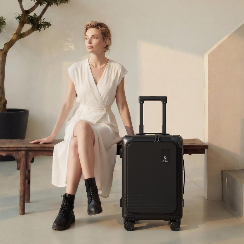 Top Opening PC Hard Shell 20-inch International Carry On Luggage - Zipperless... gallery