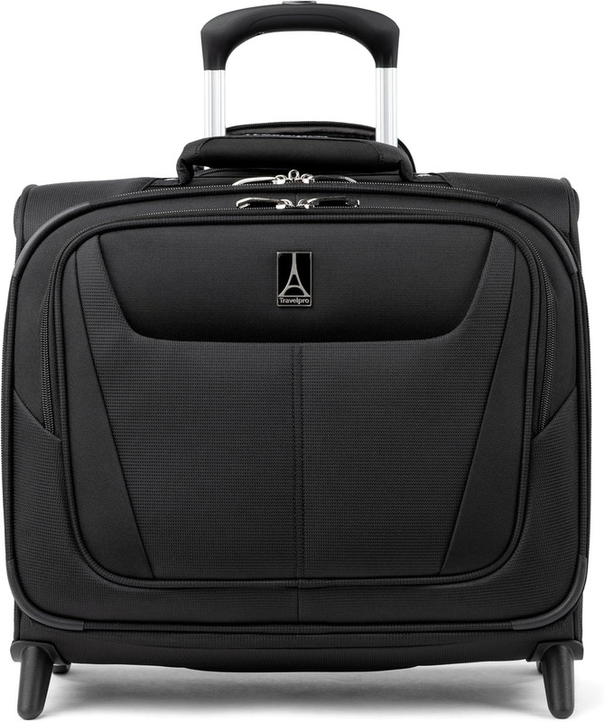 Maxlite 5 Softside Lightweight Rolling Underseat Tote Upright 2 Wheel Bag, Men a