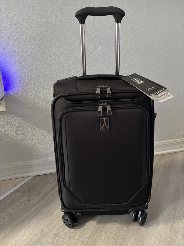 Travelpro Crew Classic Carry-on Expandable Spinner Luggage Color: Black