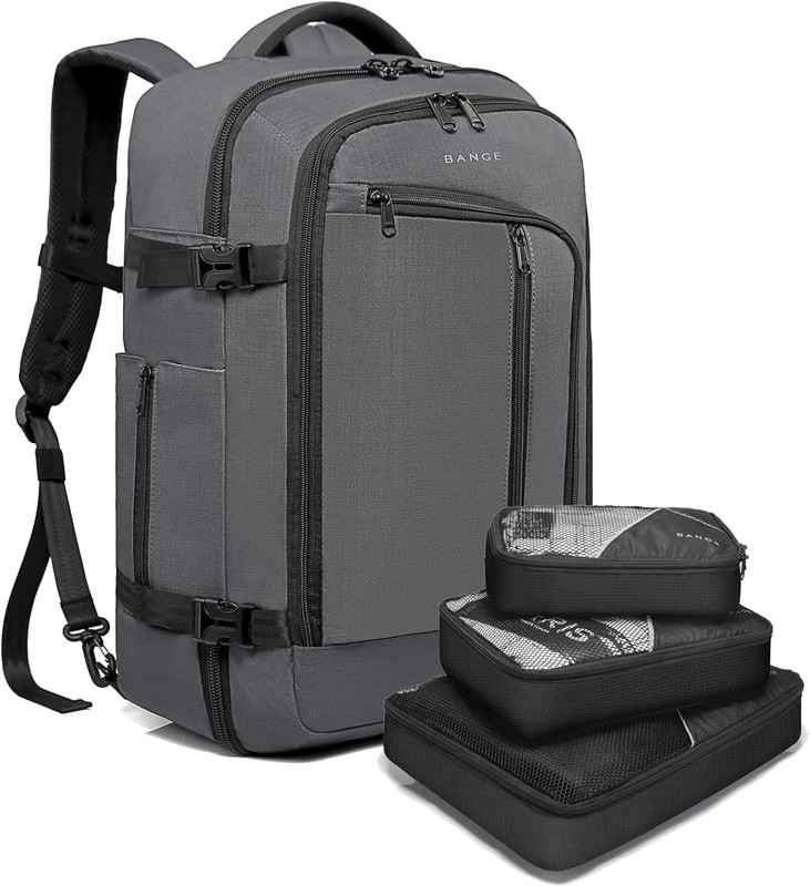 BANGE Travel Overnight Backpack,40-Liter FAA Flight Approved Weekender Bag Carry