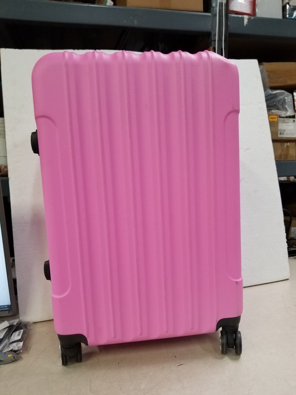 Zimtown Pink 3-Piece Nested Spinner Suitcase Luggage Set with TSA Lock – READ AD