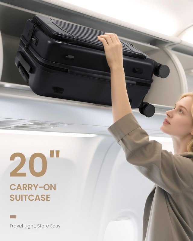 Carry on Luggage, PC Hard Shell Suitcases with wheels, 20-Inch Carry On Lugga... gallery