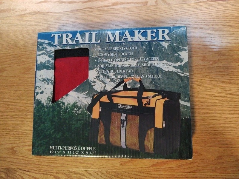 Trail Maker Multi-Purpose Duffle Bag Red & Black 19.5" X 11.5" X 9.5" gallery