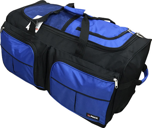 20"/28" Polyester Rolling Duffel Bag Wheeled Travel Suitcase Carry-on Duffle Bag gallery