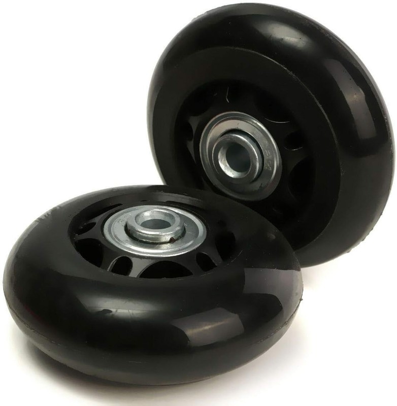 Replacement Luggage Wheel Set Compatible for Suitcase Inline Skate 63mm gallery