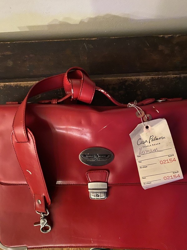 Vintage Pebble Beach Concourse D’Elegance Red Brief Case gallery