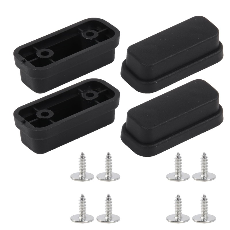 4 Pieces Luggage Bottom Side Stand Feet 1.65×0.75×0.51inch w/Screws for Suitcase