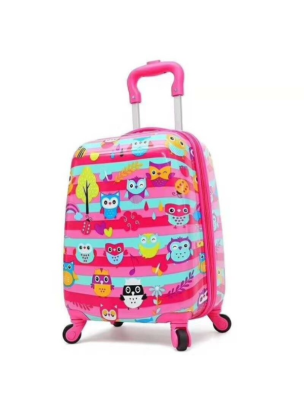 Owls pattern for Children Hardshell Travel Suitcase Luggage Dual-wheel spinners