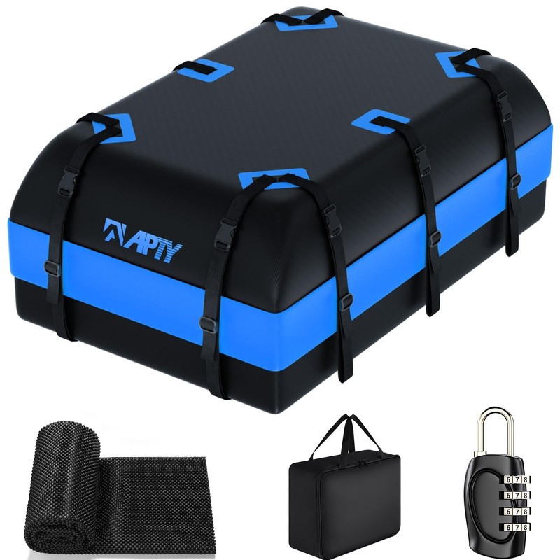 21 Cubic Feet Car Rooftop Cargo Bag Carrier, Soft Roof Top Luggage Bag for Al…