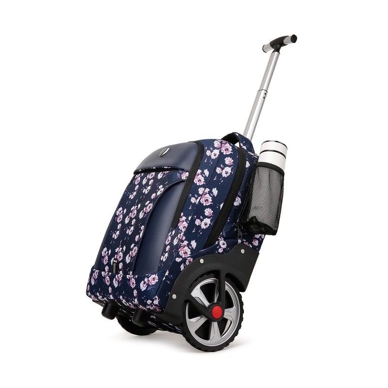YH&GS Rolling Backpack Floral, Waterproof with Wheels for Business, College S…