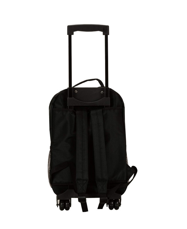 Rockland Double Handle Rolling Backpack Black 17-Inch gallery