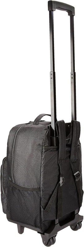 Rockland Double Handle Rolling Backpack Black 17-Inch gallery