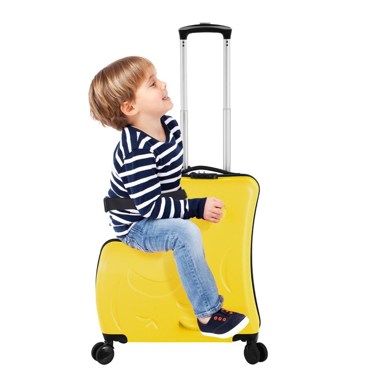 24″ Kid Ride On Suitcase Child Stroller Spinner Luggage For Travel