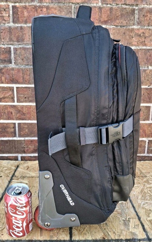 THE NORTH FACE Overhead Travel Carry-On 21" Rolling Laptop Luggage Black Red gallery