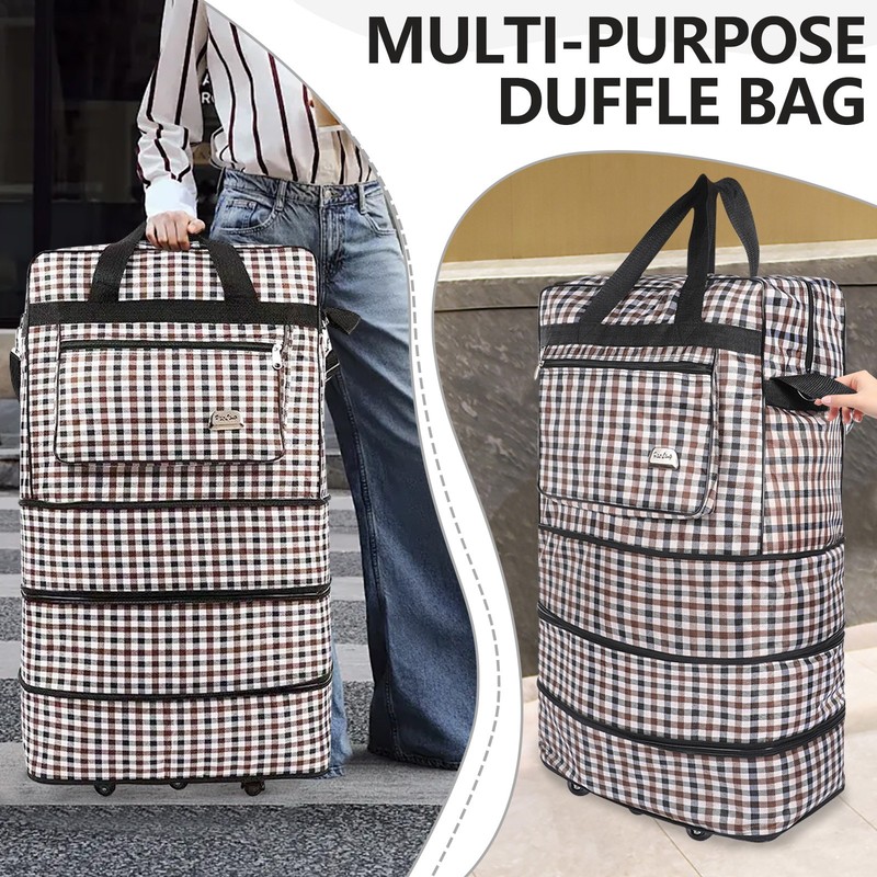 32Inch Expandable Suitcase Bag 3Layer Travel Collapsible Luggage Bag w/ 5 Wheels gallery