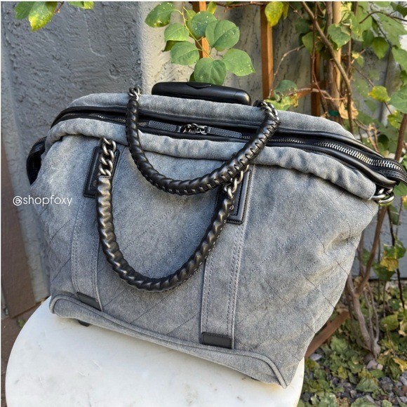 Chanel Street Style Weekender Coco Cocoon Carry On Suitcase Trolley Luggage Bag