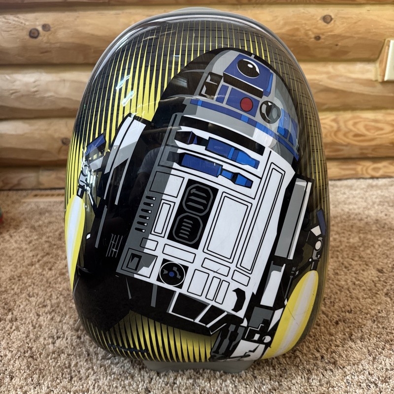 Disney Star Wars R2D2 Upright Rolling Luggage 18″ Hardcase by American Tourister